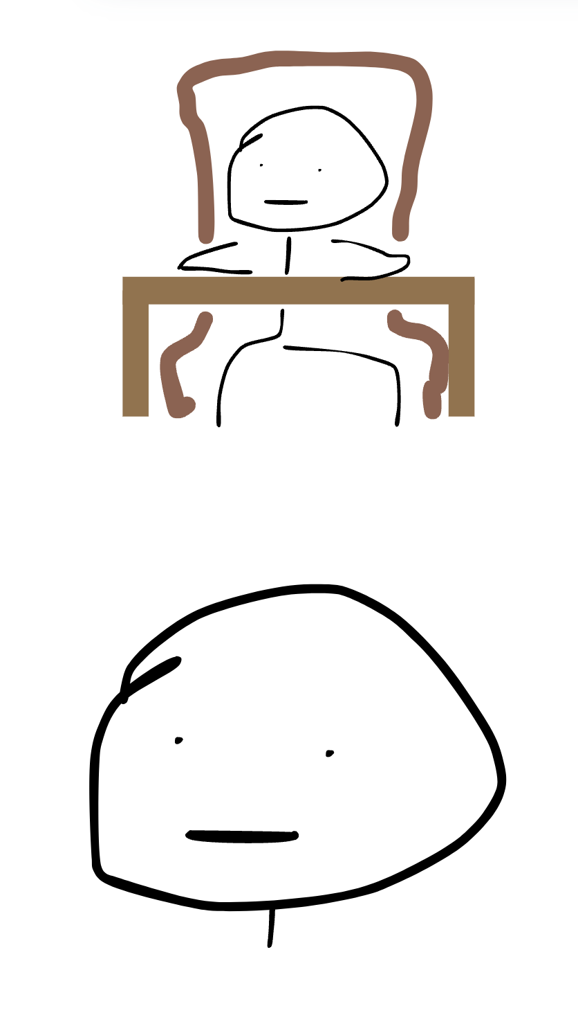 Illustration accompanying the transition into curiosity.